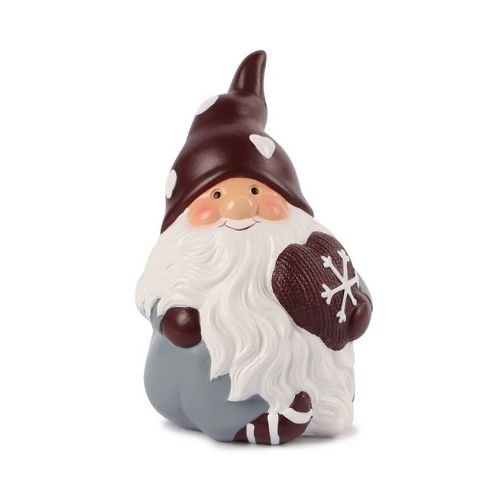 Christmas Red Heart Gnome Ornament 16cm