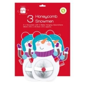 Christmas Honeycomb Snowman 3 Pack