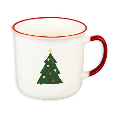 Red & White Christmas Mug Assorted Designs