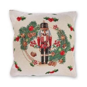 Nutcracker Soldier Christmas Cushion 46cm x 46cm