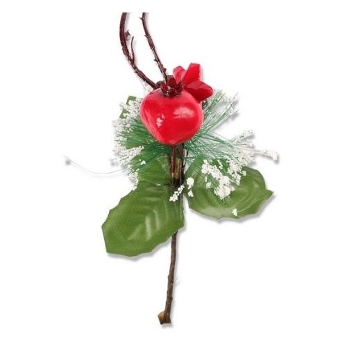 Christmas Snow Berry and Star Artificial Pick
