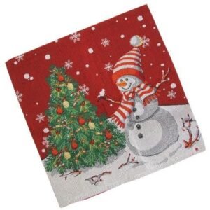 Festive Snowman Christmas Cushion