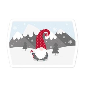 Christmas Rectangular Metal Serving Tray 38x25cm