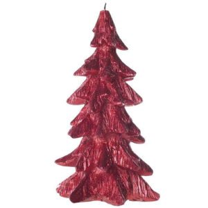 Christmas Tree Glitter Candle - Assorted Colours