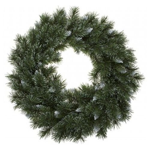 Large Artifical Christmas Wreath Snowy Tips 16″