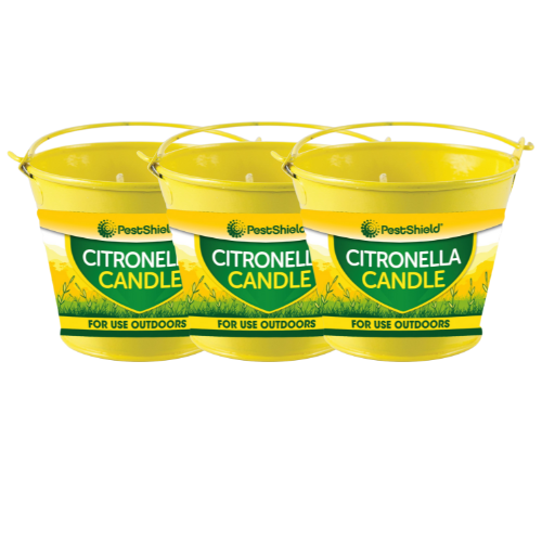 Citronella Metal Bucket Candle 8cm — Pack of 3
