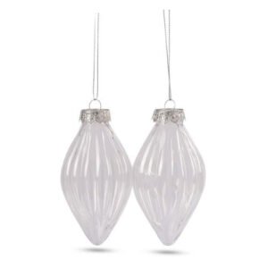 Fillable Clear Candle Baubles 2 Pack