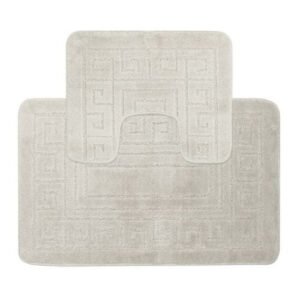 Coloroll 2 Piece Greek Bath Mat Set Non-Slip