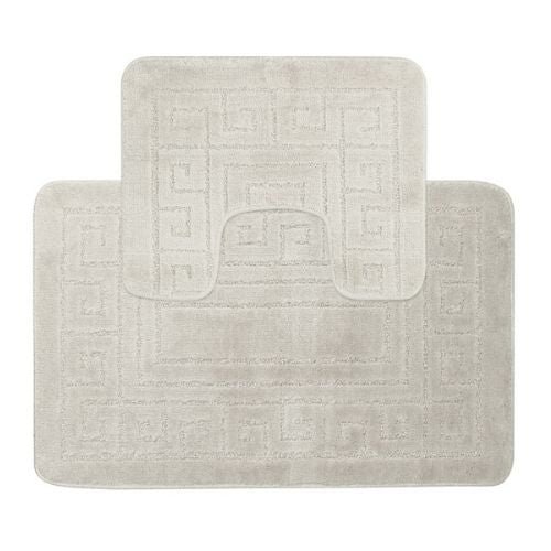 Coloroll 2 Piece Greek Bath Mat Set Non-Slip