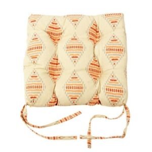 Neutral Peachy Diamond Printed Seat Cushion Pad 40cm