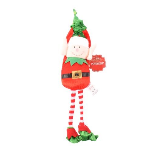 Plush Hanging Christmas Elf Assorted Colours