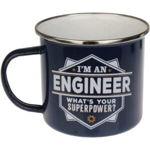 Enamel Personalised Coffee Mug Engineer