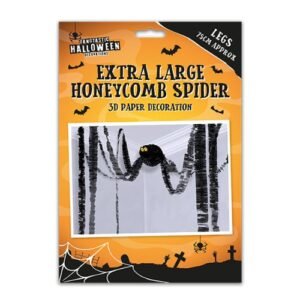 Halloween Extra Large Spider Honeycomb Pendant