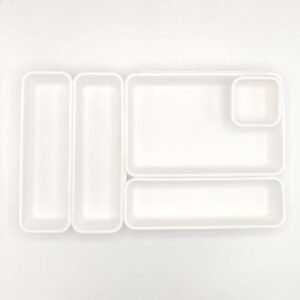 Home Collection 5 Pack Interlocking Drawer Organisers