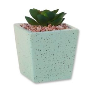 Faux Succulent Decorative Pastel Pot 10cm Assorted Colours