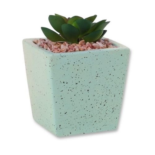 Faux Succulent Decorative Pastel Pot 10cm Assorted Colours