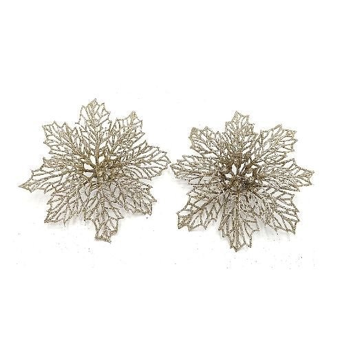 Christmas Glitter Clip Decorations 2 Pk