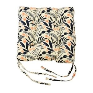 Navy & Pink Floral Seat Cushion Pad 40cm