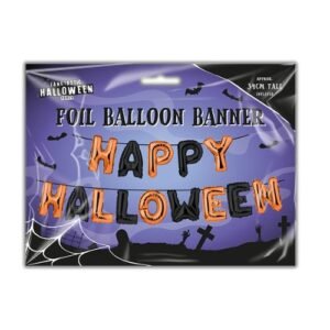 Happy Halloween Foil Balloon Banner