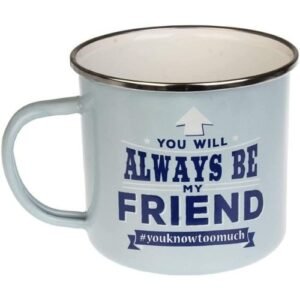 Enamel Personalised Coffee Mug Friend