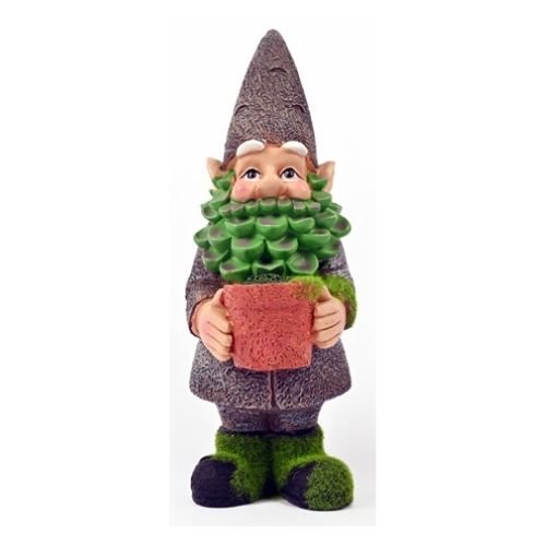 Large Bearded Grass Garden Gnome H26cm