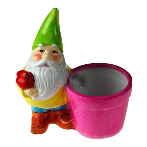 Roots & Shoots Garden Gnome Planter — Green Hat
