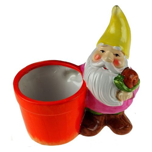 Roots & Shoots Garden Gnome Planter — Yellow Hat