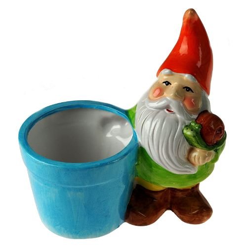 Roots & Shoots Garden Gnome Planter — Orange Hat