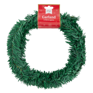 Christmas Garland Festive Green Decorative Ornament 4.3m