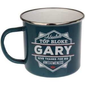 Enamel Personalised Coffee Mug Gary