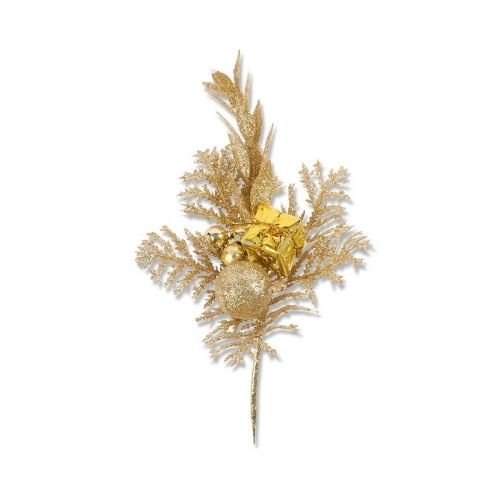 Glitter Berry & Box Pick Christmas Decoration