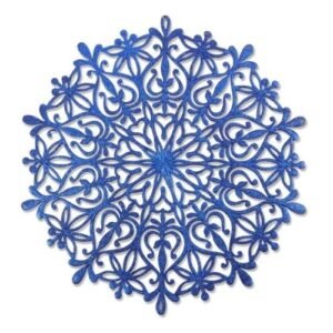 Glitter Snowflake Christmas Decoration 34cm Assorted Colours