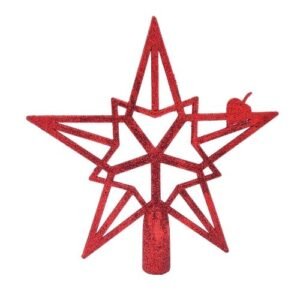 Glitter Christmas Tree Topper 23cm