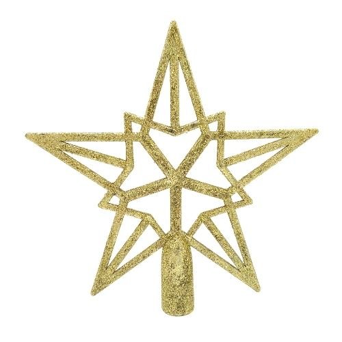 Glitter Christmas Tree Topper 23cm