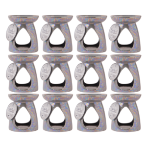 Deluxe Teardrop Pearlised Oil and Wax Melt Burner 14cm Assorted Colours