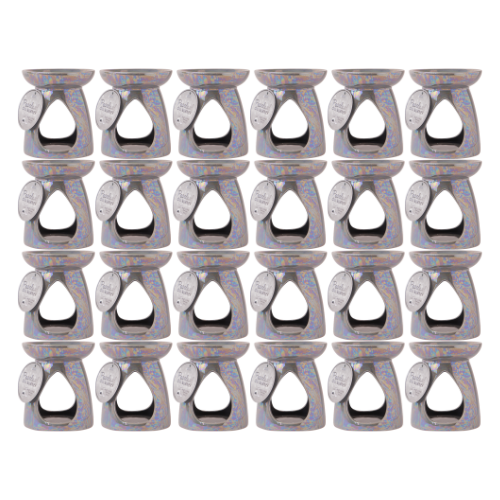 Deluxe Teardrop Pearlised Oil and Wax Melt Burner 14cm Assorted Colours
