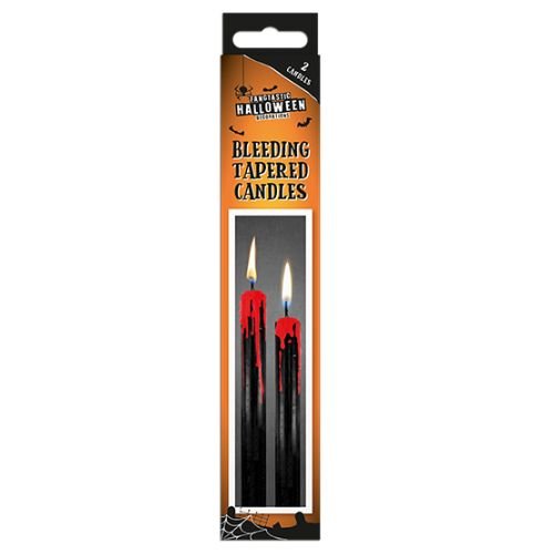 Halloween Bleeding Tapered Candles 2pk