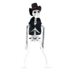 Halloween Groom Skeleton Plastic Decoration
