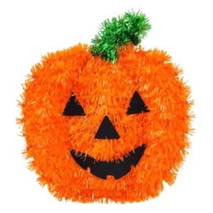 Halloween Tinsel Pumpkin Decoration