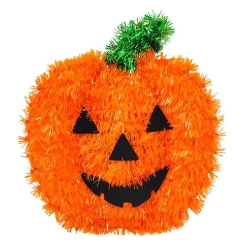 Halloween Tinsel Pumpkin Decoration