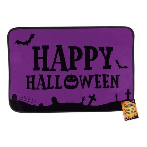 Halloween Printed Door Mat Assorted Styles 60x40cm