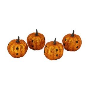 Halloween Glitter Pumpkins 4 Pack