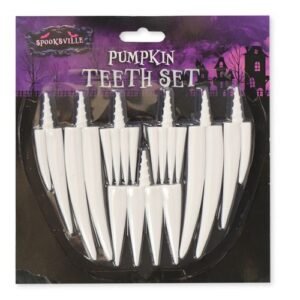 Halloween Pumpkin Teeth 7 Piece Set