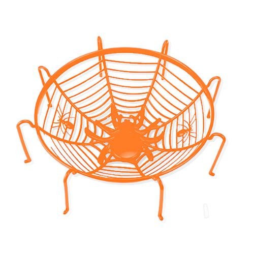 Halloween Haunted House Spiders Web Basket Assorted Colours