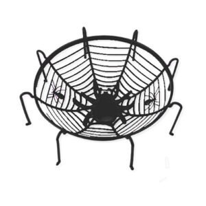 Halloween Haunted House Spiders Web Basket Assorted Colours