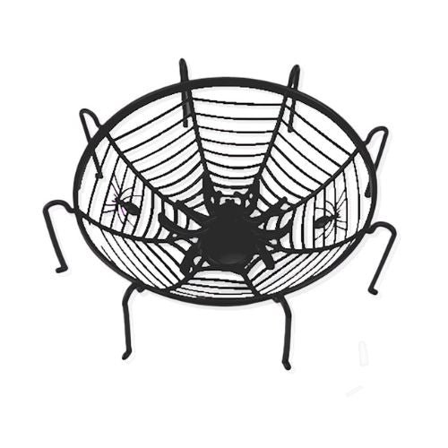 Halloween Haunted House Spiders Web Basket Assorted Colours
