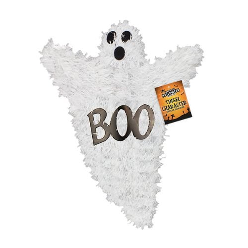 Halloween Tinsel Character Plaque Assorted Styles