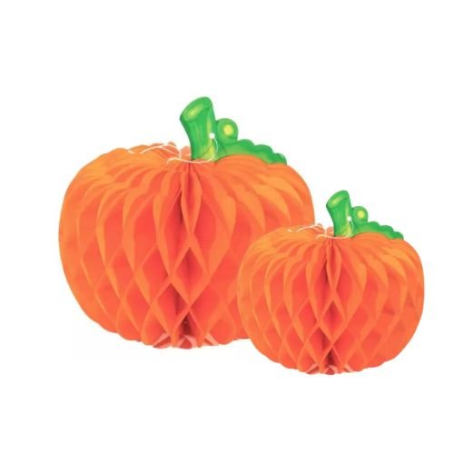 Halloween 3D Effect Honeycomb Pumpkins 2 Pack