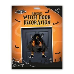 Halloween Hanging Witch Door Decoration Assorted Colours