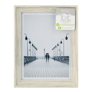 Home Collection White Wood Effect Picture Frame 6" x 8"